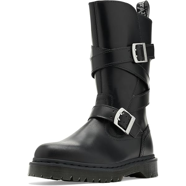 Amazon.com: Dr. Martens Botas Phina para mujer, Negro - : Ropa